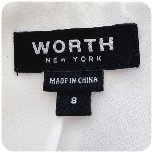 WORTH New York Cotton-Blend Jacket Blazer *FLAW-Project Piece! Women's Sz 8 - Picture 2 of 6